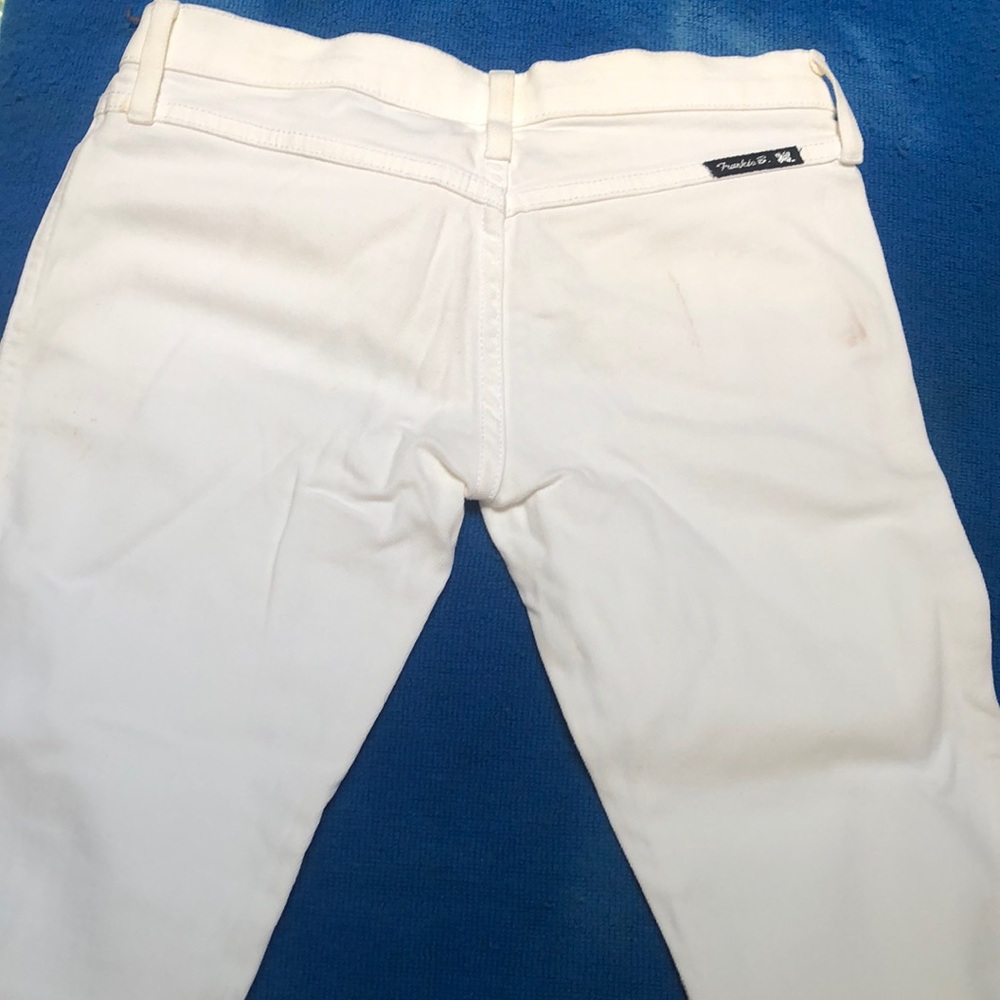 Classic Frankie Bs! White bell bottoms.